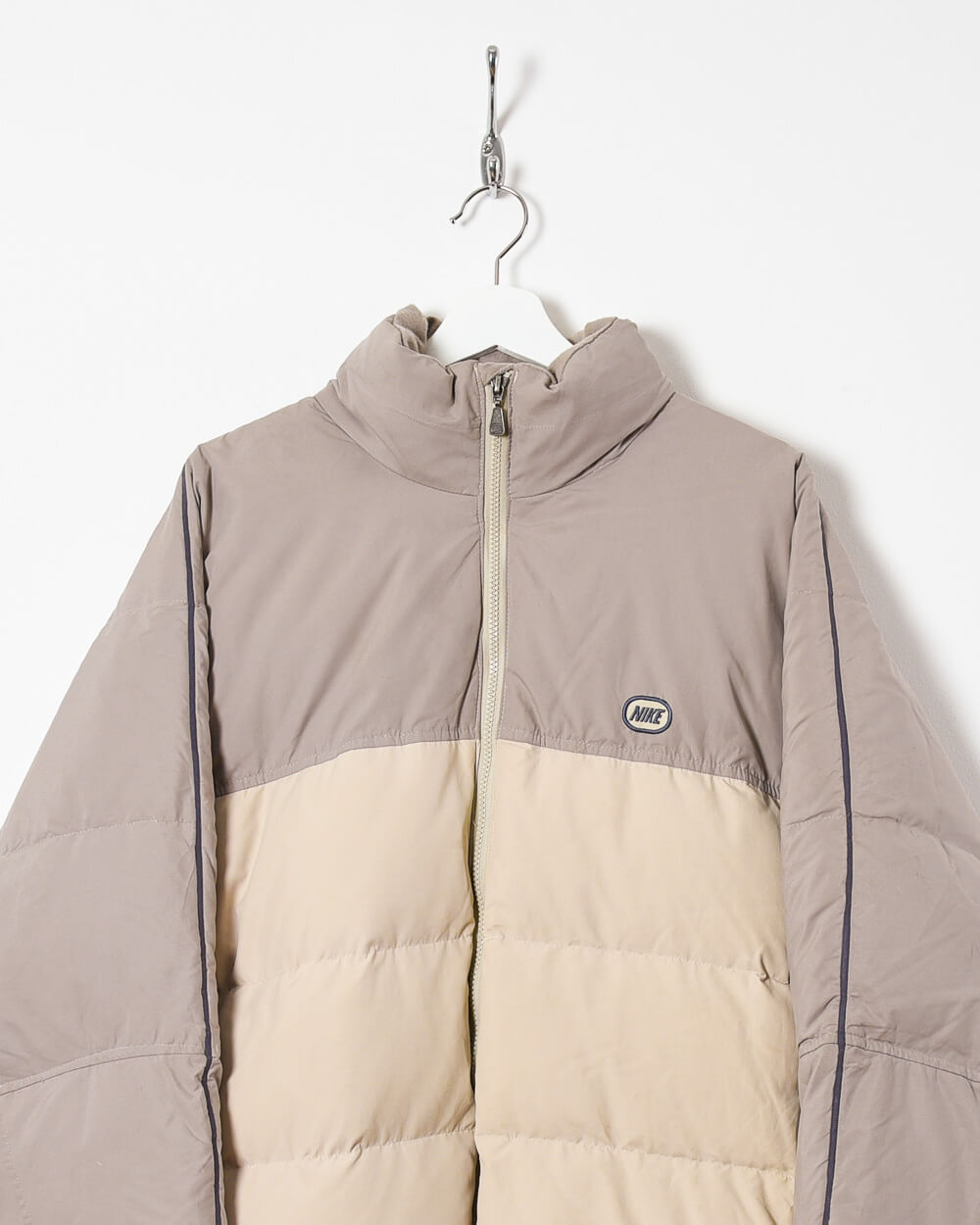 Neutral Nike Puffer Jacket - Large