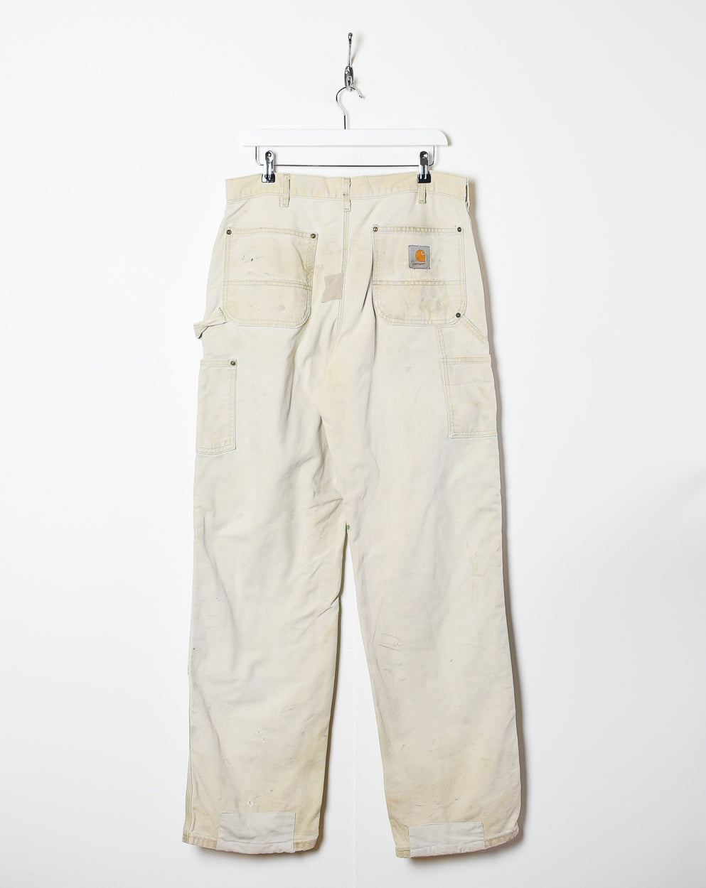 Neutral Carhartt Distressed Double Knee Carpenter Jeans - W32 L34