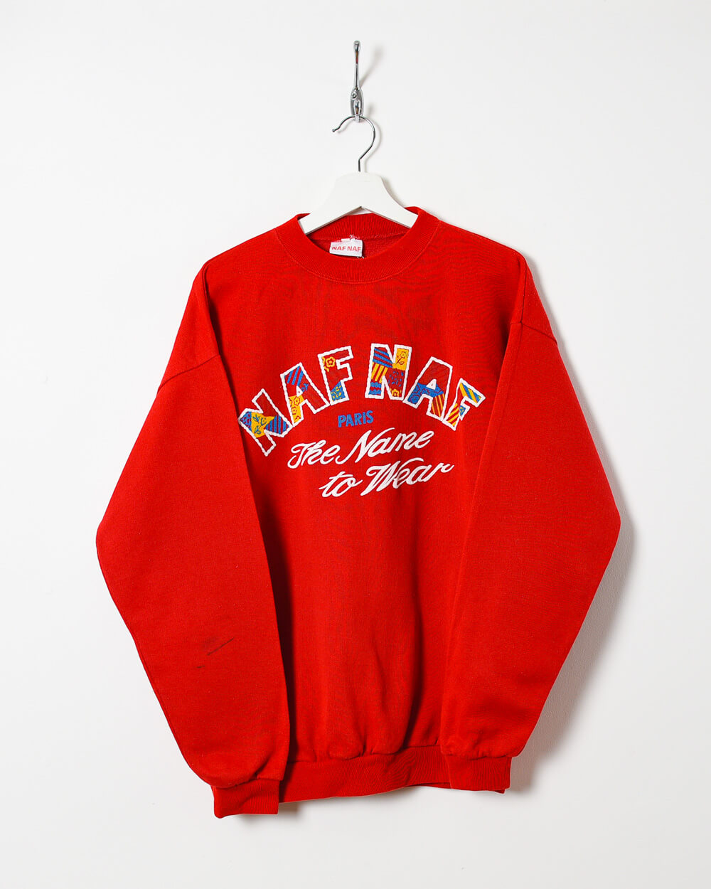 Red Naf Naf Paris The Name to Wear Sweatshirt - Large
