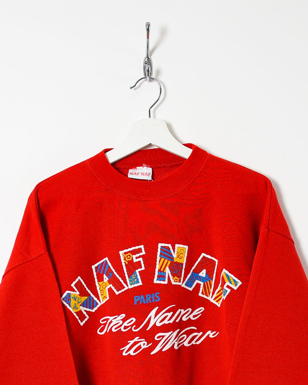 Red Naf Naf Paris The Name to Wear Sweatshirt - Large