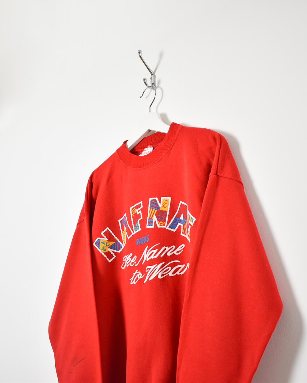 Red Naf Naf Paris The Name to Wear Sweatshirt - Large