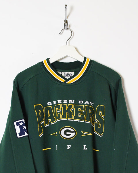 Vintage 90s Cotton Mix Black Fan Green Bay Packers Sweatshirt - Small–  Domno Vintage