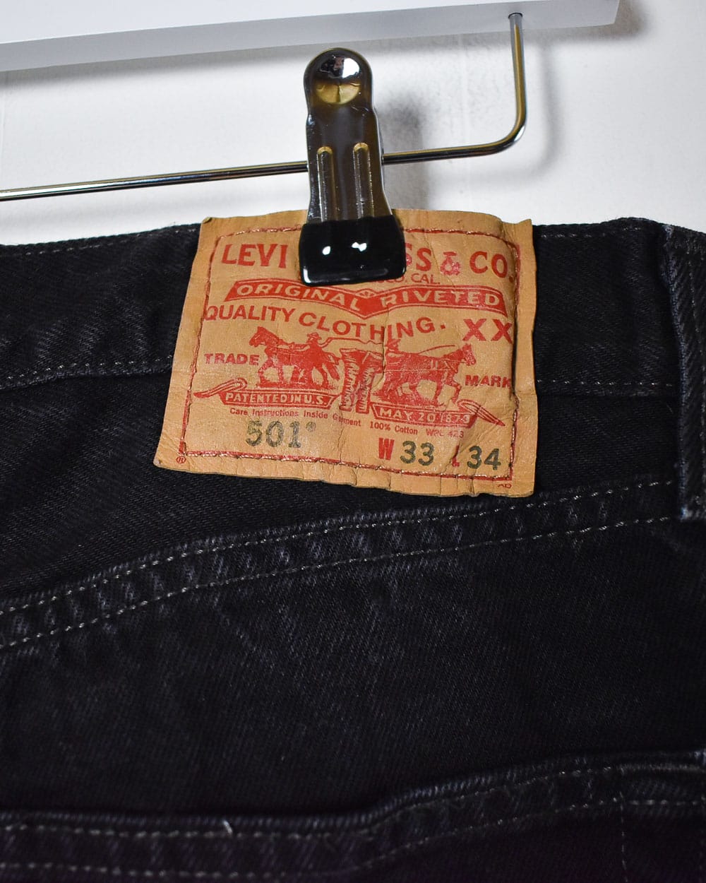 Black Levi's 501 Jeans - W33 L34