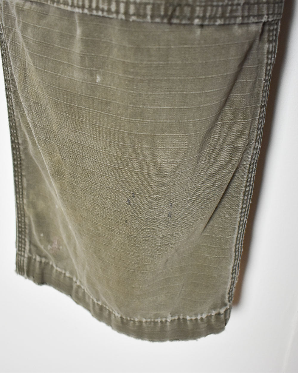 Khaki Carhartt Distressed Double Knee Carpenter Cargo Jeans - W32 L30