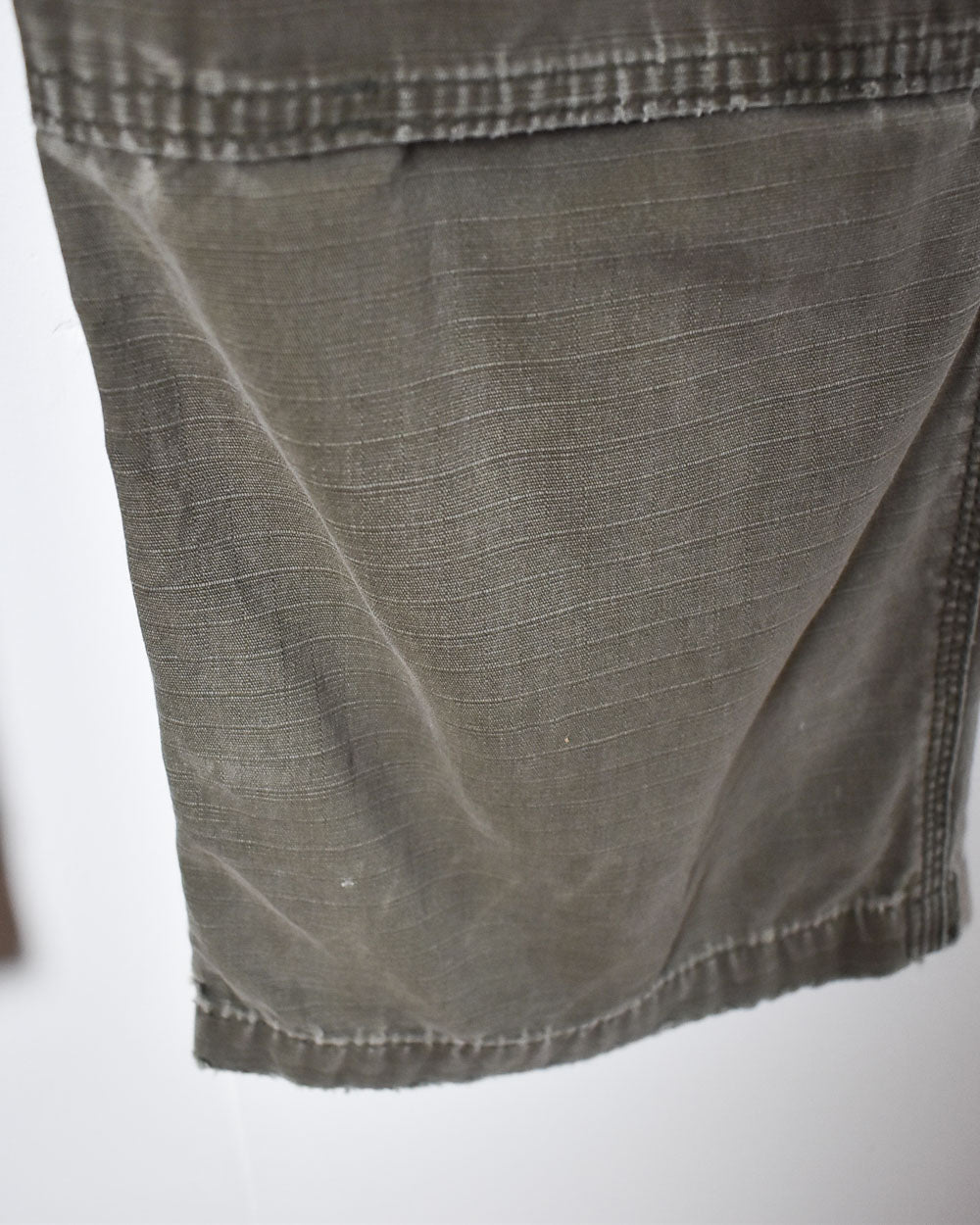 Khaki Carhartt Distressed Double Knee Carpenter Cargo Jeans - W32 L30