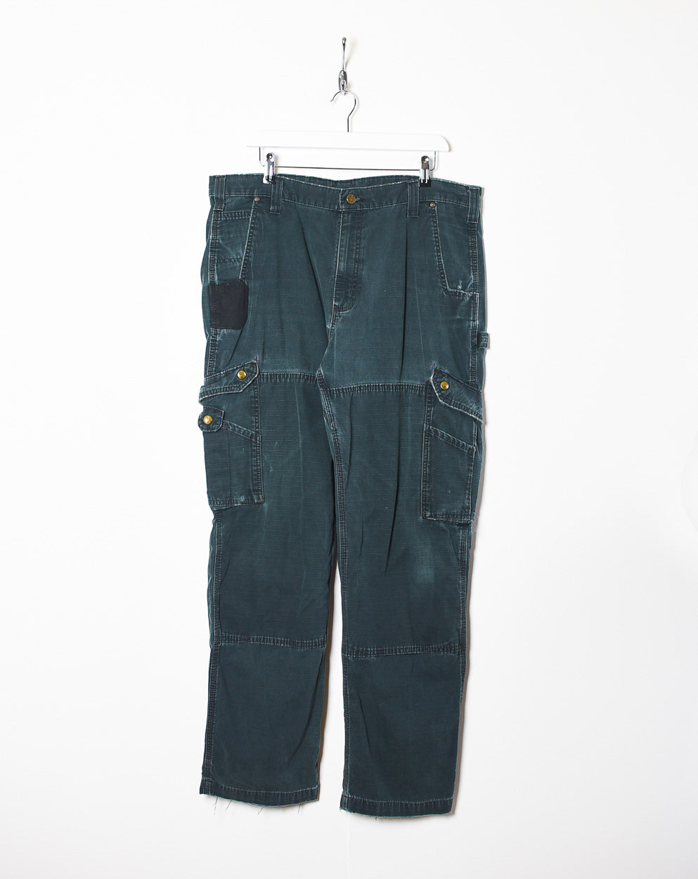 Navy Carhartt Double Knee Carpenter Cargo Jeans - W38 L32