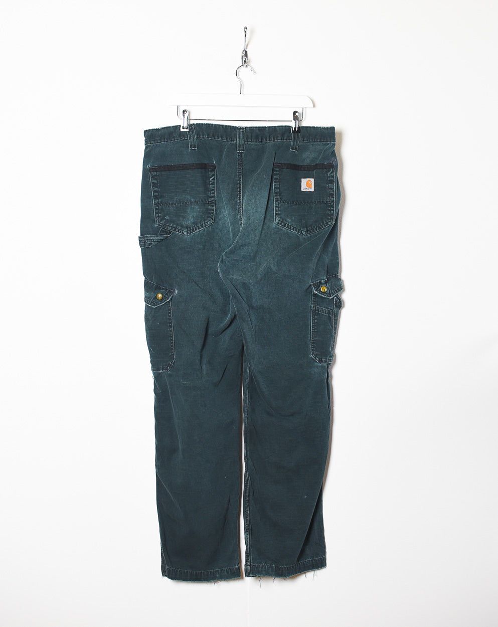 Navy Carhartt Double Knee Carpenter Cargo Jeans - W38 L32