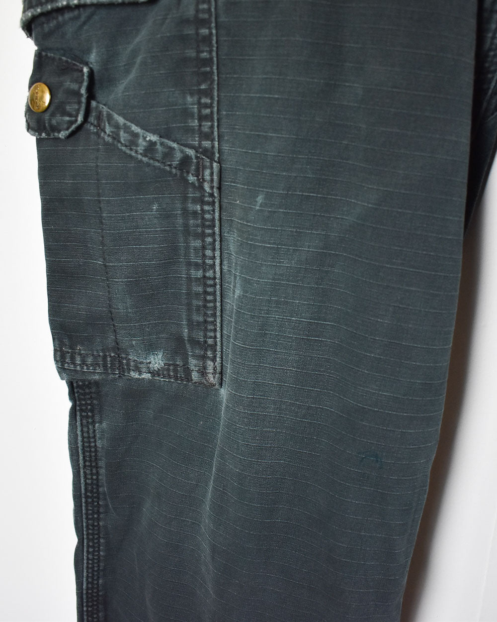 Navy Carhartt Double Knee Carpenter Cargo Jeans - W38 L32