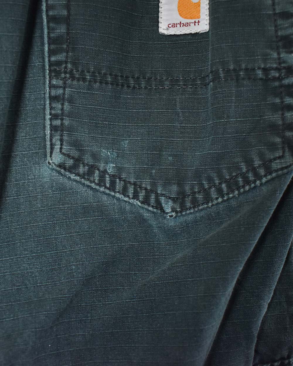 Navy Carhartt Double Knee Carpenter Cargo Jeans - W38 L32