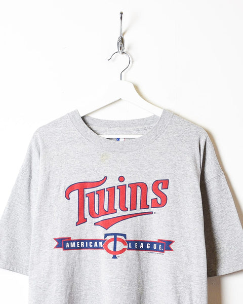 Vintage 00s Stone MLB Minnesota Twins T-Shirt - XX-Large Cotton