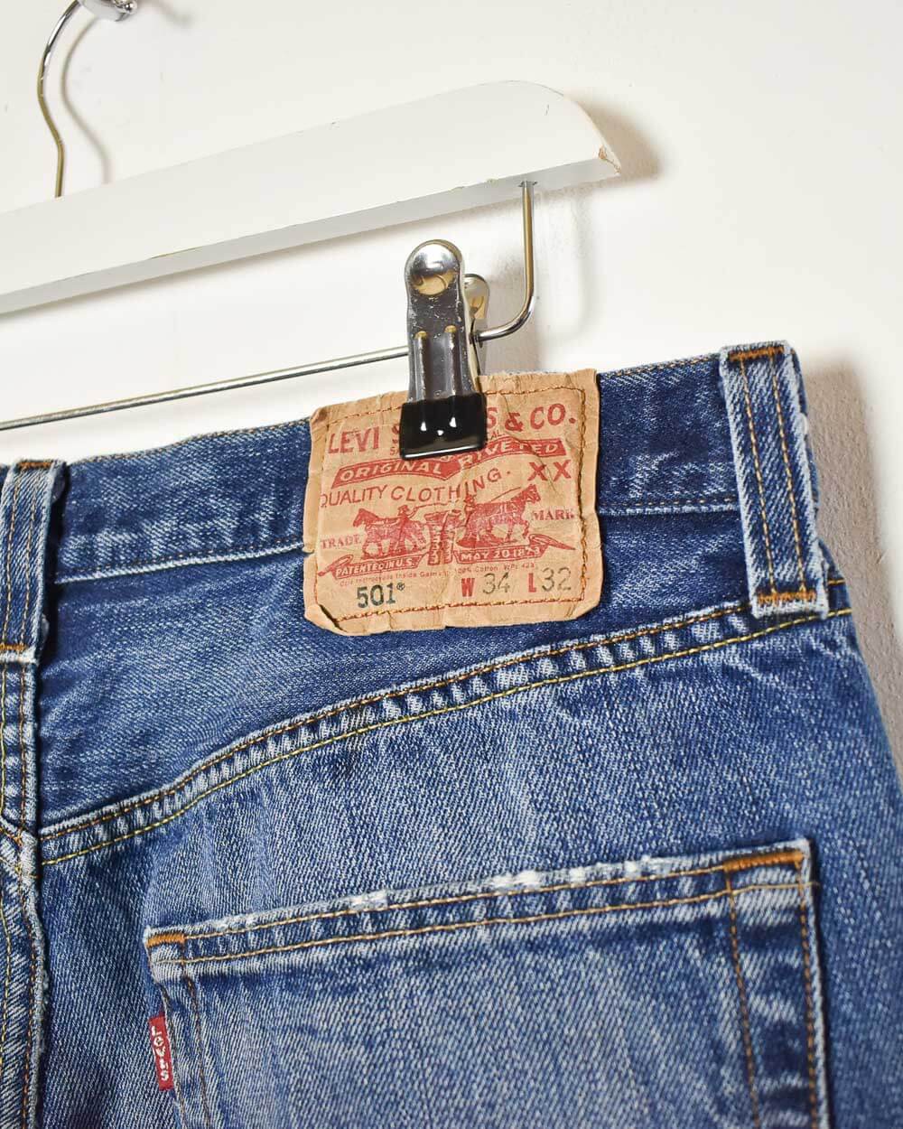 Blue Levi's 501 Jeans - W34 L32
