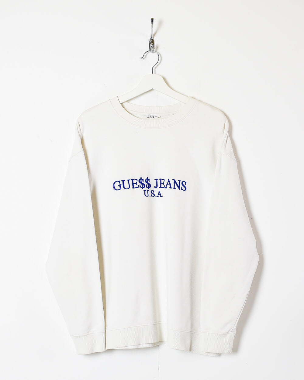 White Guess Jeans USA Sweatshirt - Large