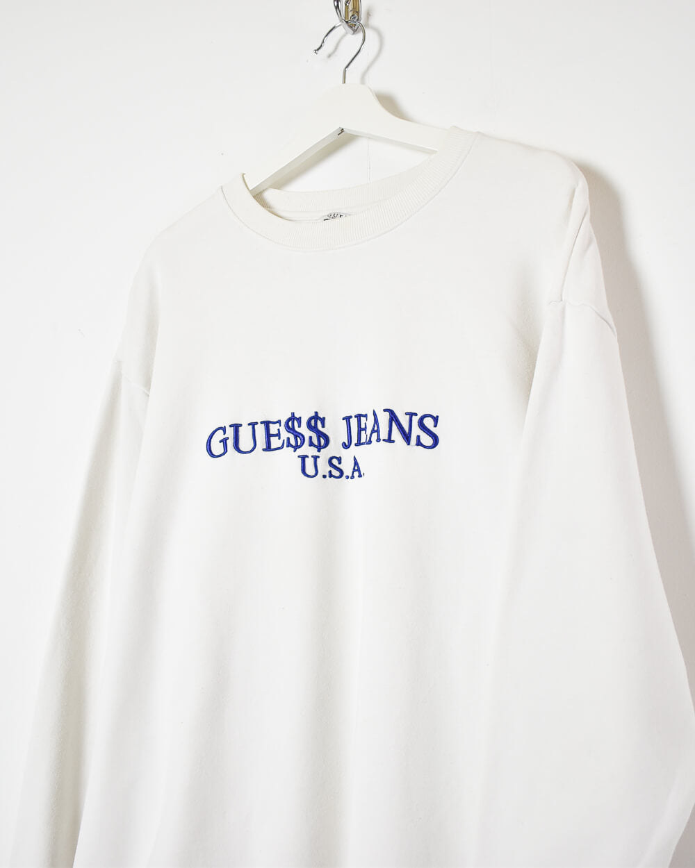 White Guess Jeans USA Sweatshirt - Large