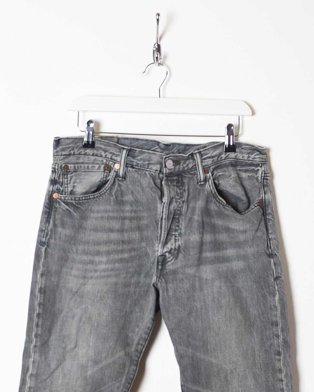 Grey Levi's 501 Jeans - W32 L30