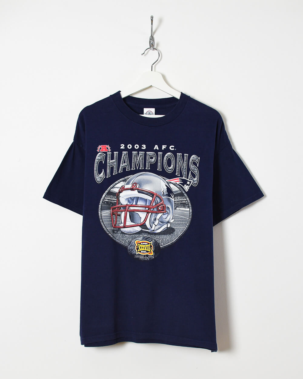 Navy Delta Pro Weight 2003 AFC Champions T-Shirt - Large