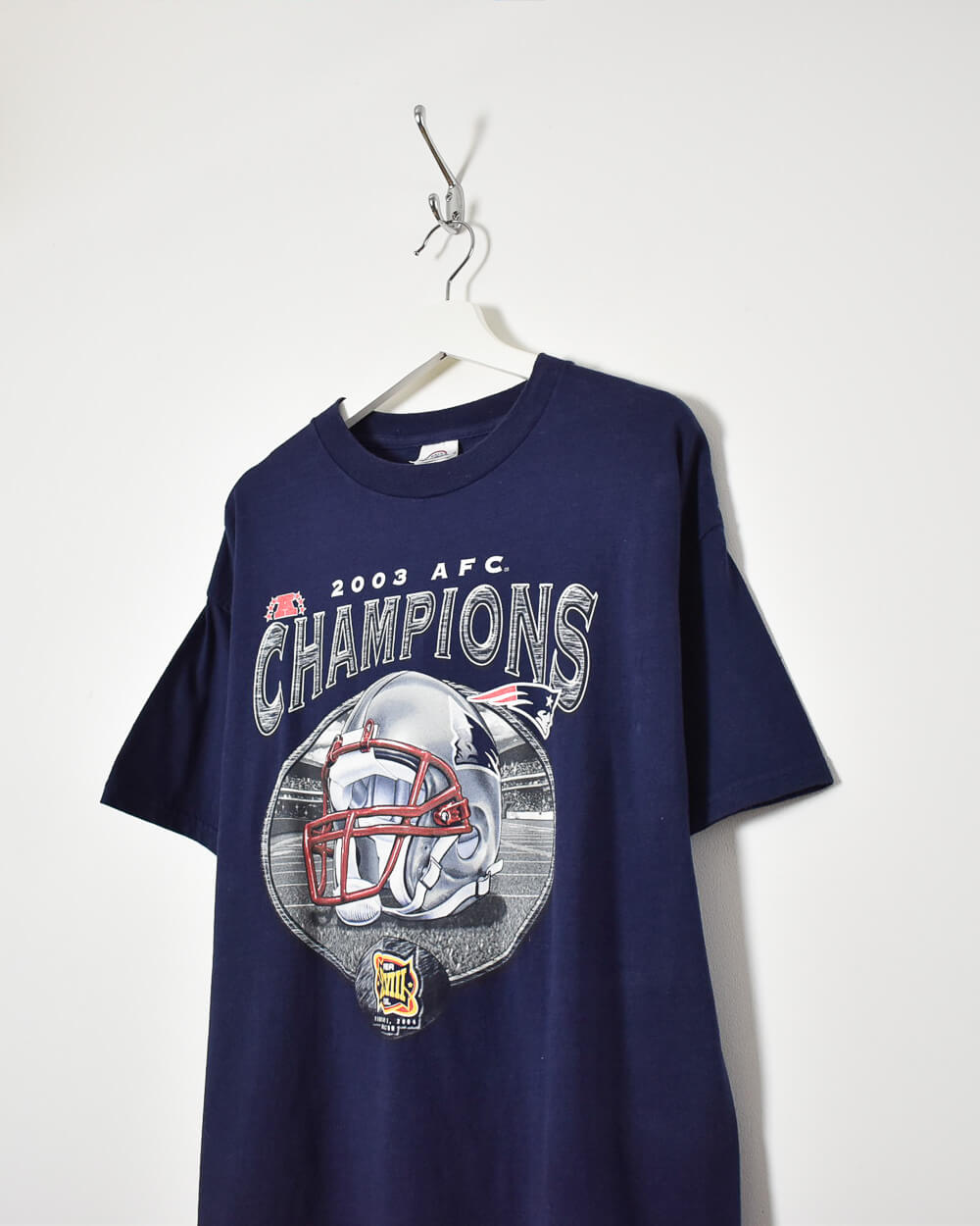 Navy Delta Pro Weight 2003 AFC Champions T-Shirt - Large