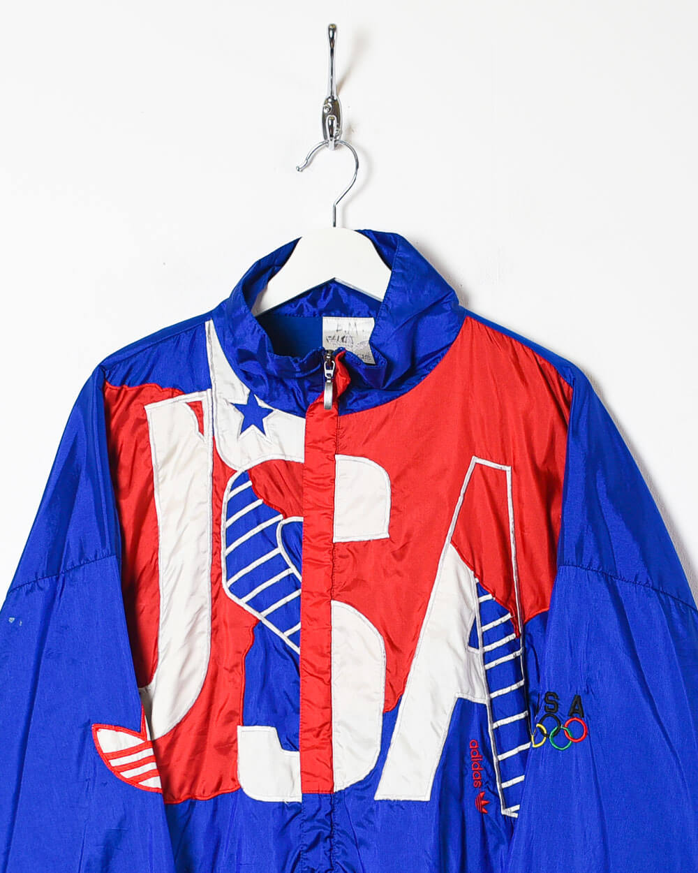 Blue Adidas USA Olympics Shell Jacket - X-Large
