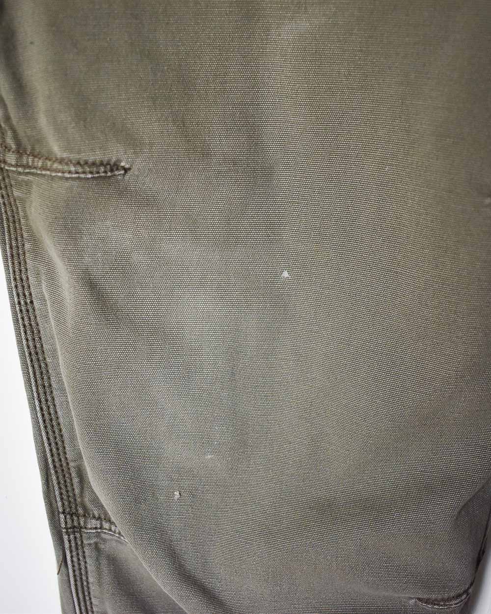 Khaki Carhartt Double Knee Carpenter Jeans - W40 L30