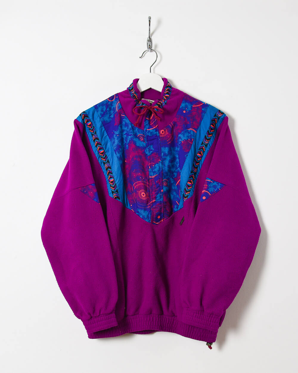 Purple Vintage Patterned Fleece - Large