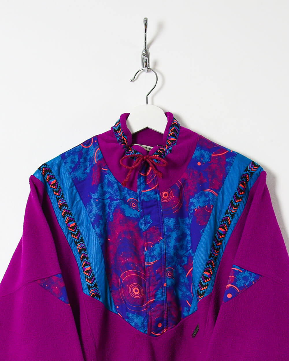 Purple Vintage Patterned Fleece - Large