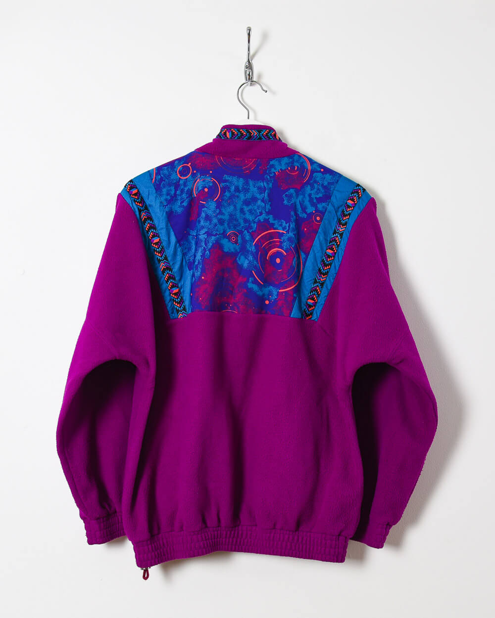 Purple Vintage Patterned Fleece - Large
