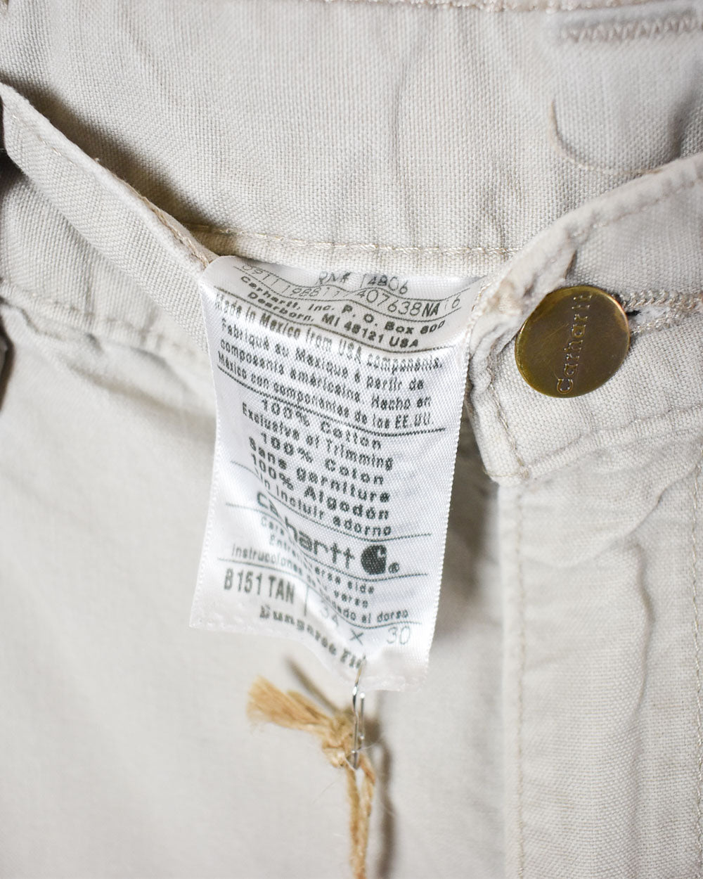 Neutral Carhartt Carpenter Jeans - W32 L30