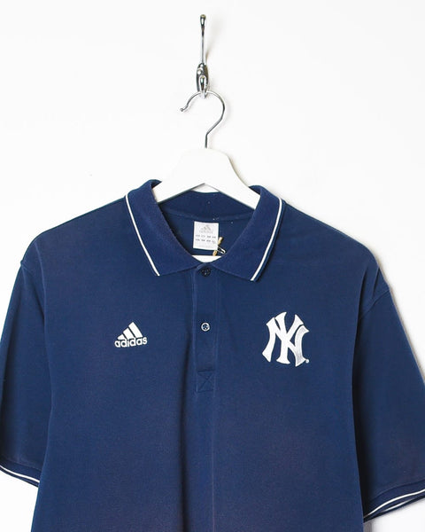 Vintage 00s Navy Adidas New York Yankees Polo Shirt - Large Cotton– Domno  Vintage