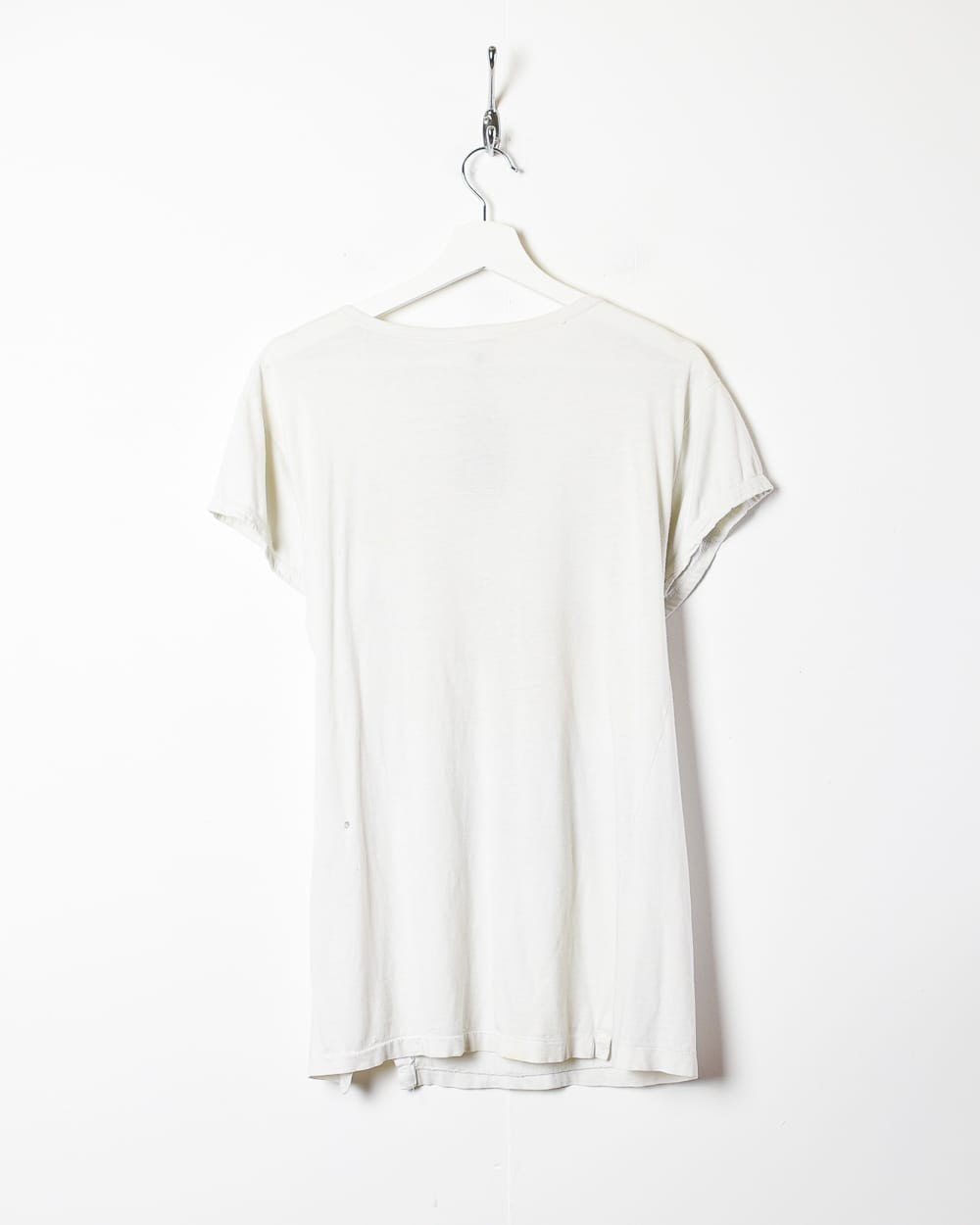 White Garfield 70s Night Stalker Graphic T-Shirt - Small