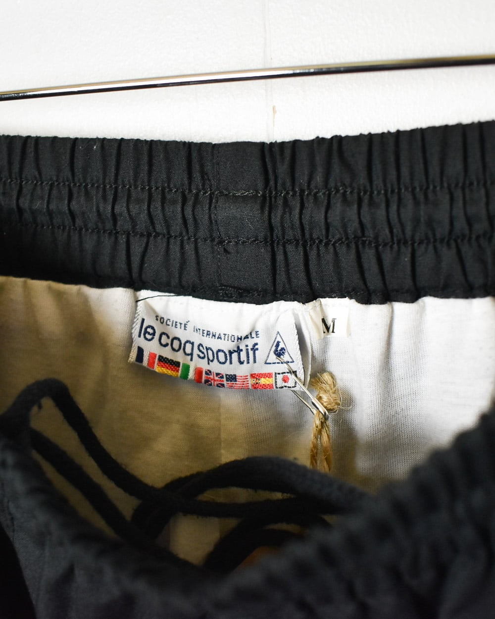 Black Le Coq Sportif Tracksuit Bottoms - Medium