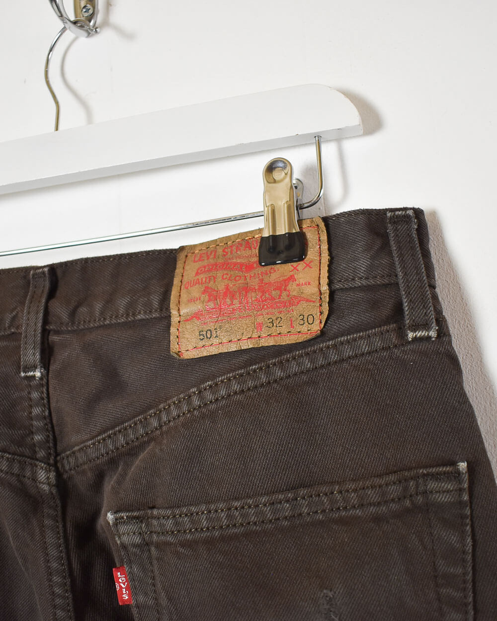 Brown Levi Strauss & Co. Cut-off Jeans - W32 L25