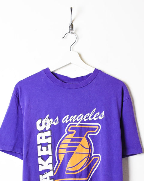 Vintage 00s Cotton Purple Reebok Lakers Los Angeles T-Shirt - Medium– Domno  Vintage