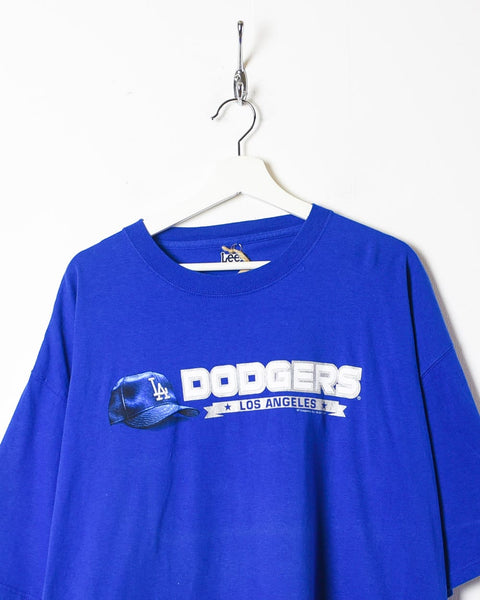 Vintage 00s Blue Lee Los Angeles Dodgers T-Shirt - XX-Large Cotton