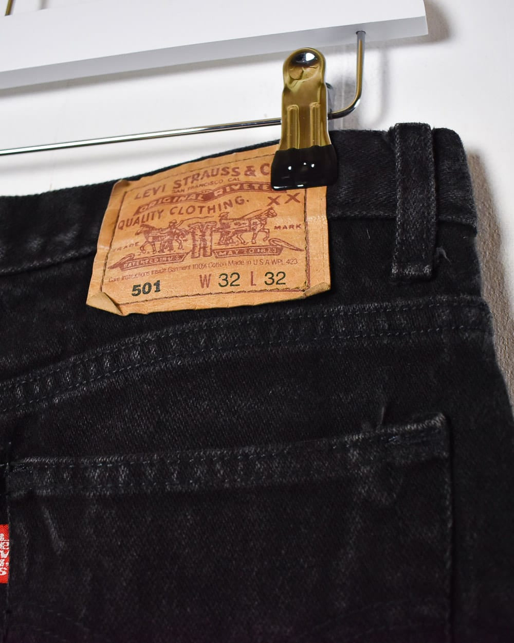 Black Levi's 501 Jeans - W32 L32