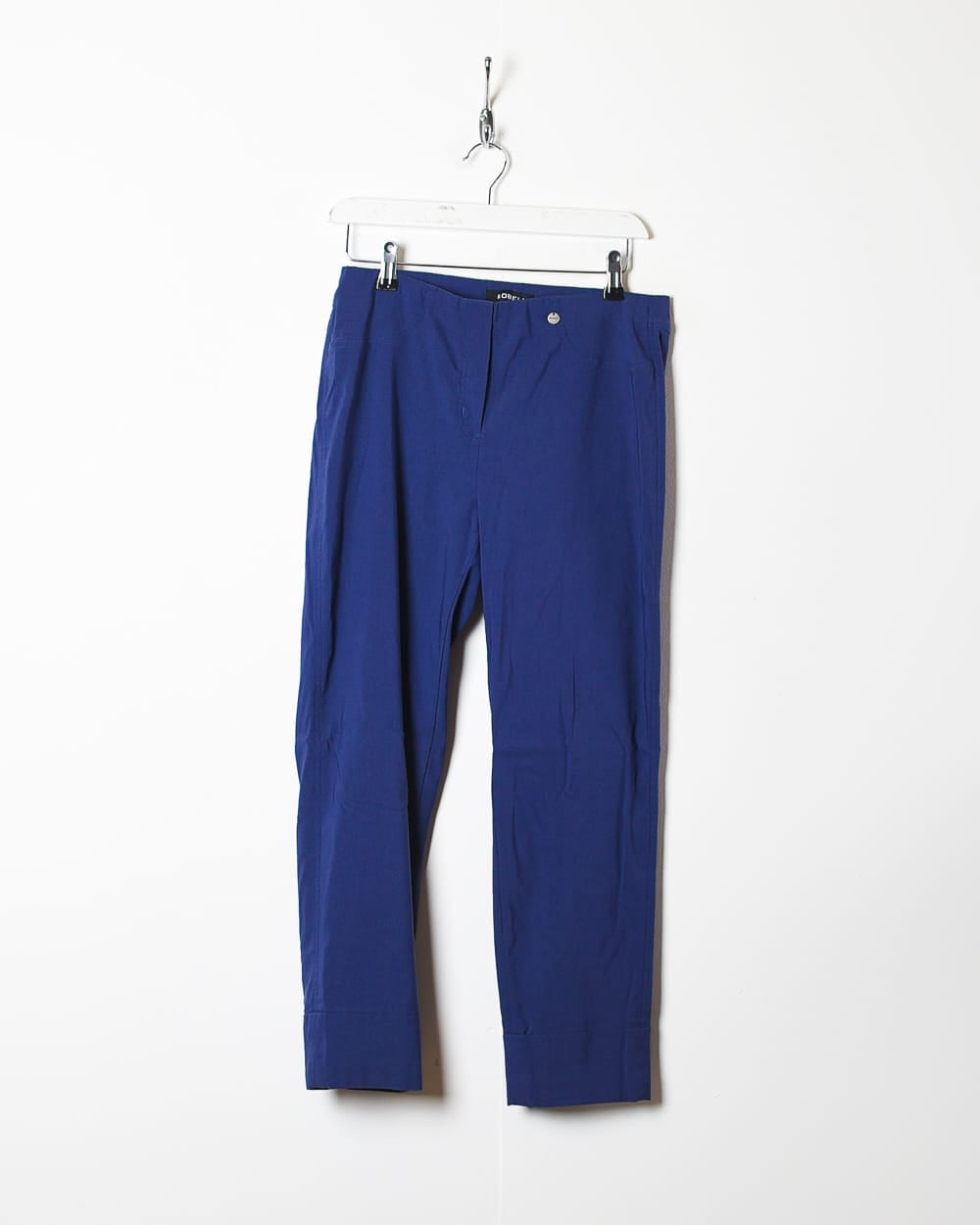 Navy Robell Elasticated Trousers - Medium Women's