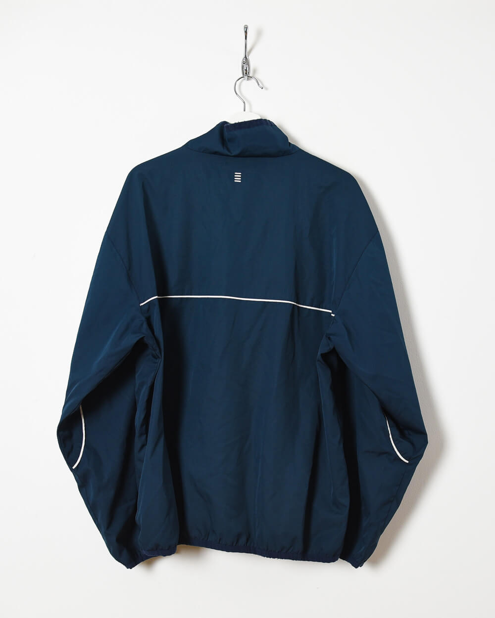 Navy Fila 1/4 Zip Windbreaker Jacket - Large