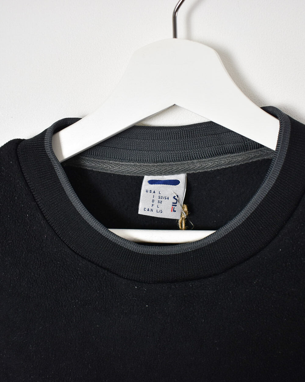 Black Fila Pullover Fleece - Large
