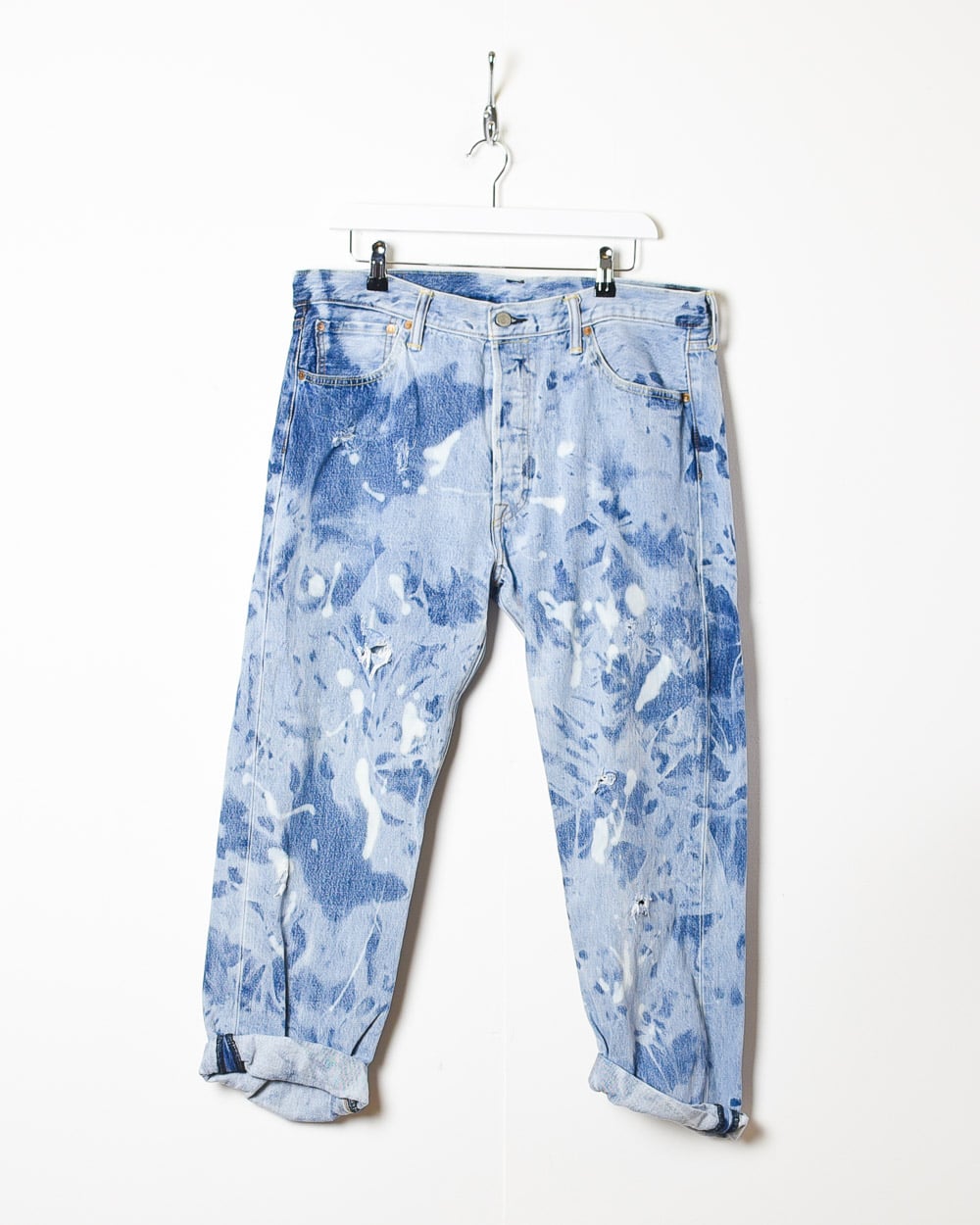 Baby Levi's 501 Acid Washed 3/4 Length Jeans - W36 L23