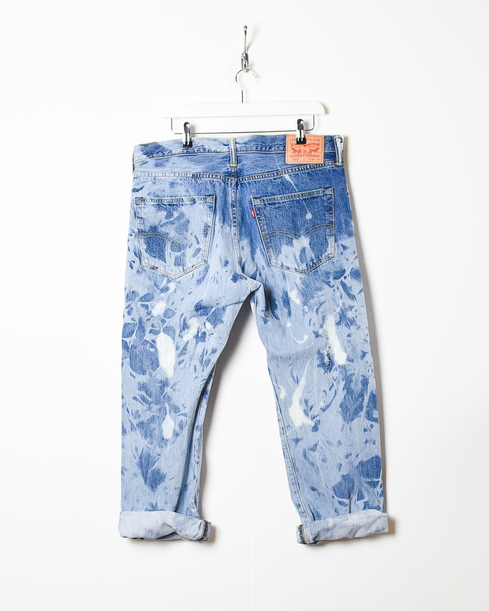 Baby Levi's 501 Acid Washed 3/4 Length Jeans - W36 L23