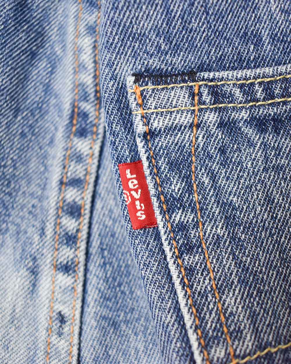 Baby Levi's 501 Acid Washed 3/4 Length Jeans - W36 L23