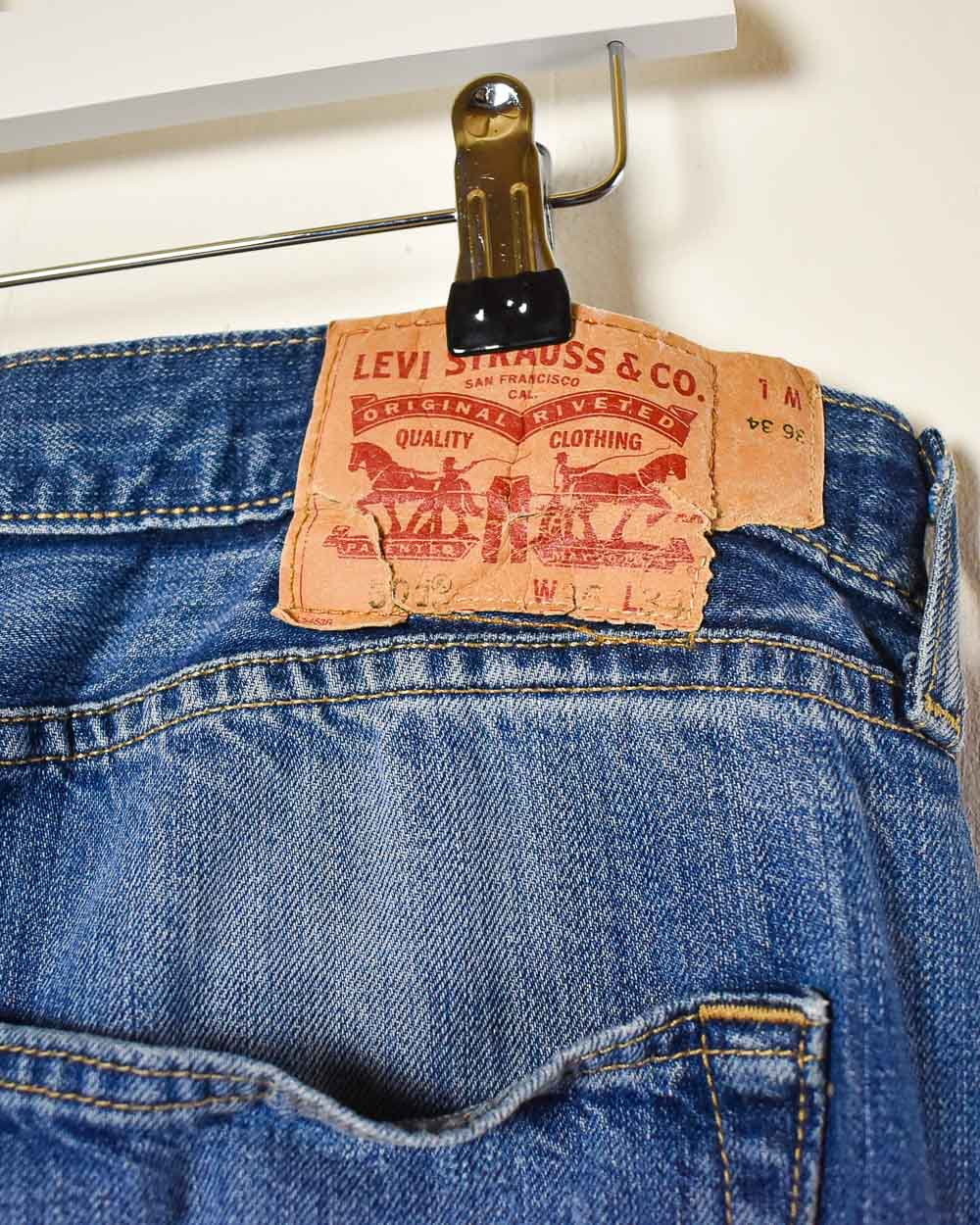 Blue Levi's 501 Jeans - W36 L34