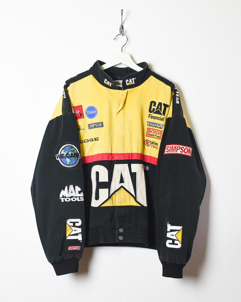 Black Racing Champions CAT Nascar Winston Cup Racing Jacket - X-Large