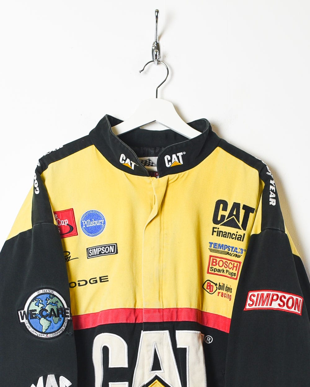 Black Racing Champions CAT Nascar Winston Cup Racing Jacket - X-Large