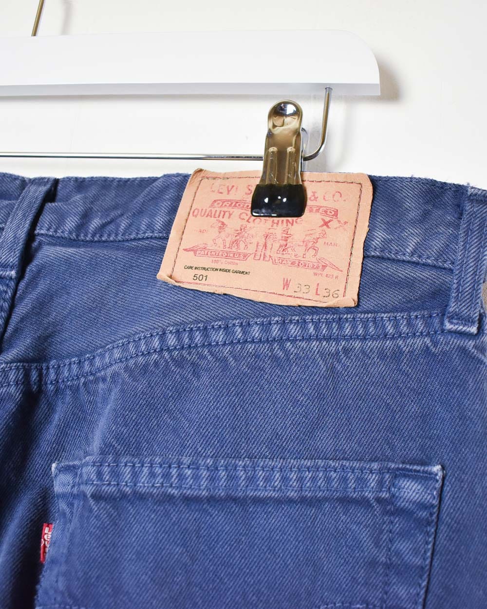 Navy Levi's USA 501 Jeans - W32 L33