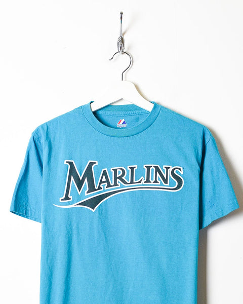 Vintage 00s Blue Majestic Florida Marlins T-Shirt - Small Cotton– Domno  Vintage