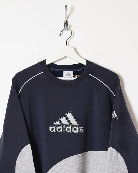 Vintage 90s Cotton Mix Colour-Block Navy Lee MLB New York Yankees Sweatshirt  - Large– Domno Vintage