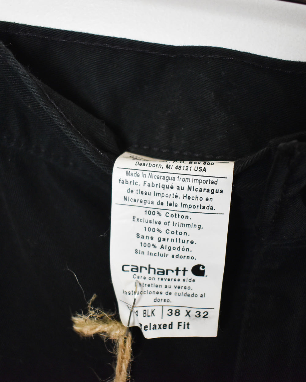 Black Carhartt Carpenter Jeans - W38 L32