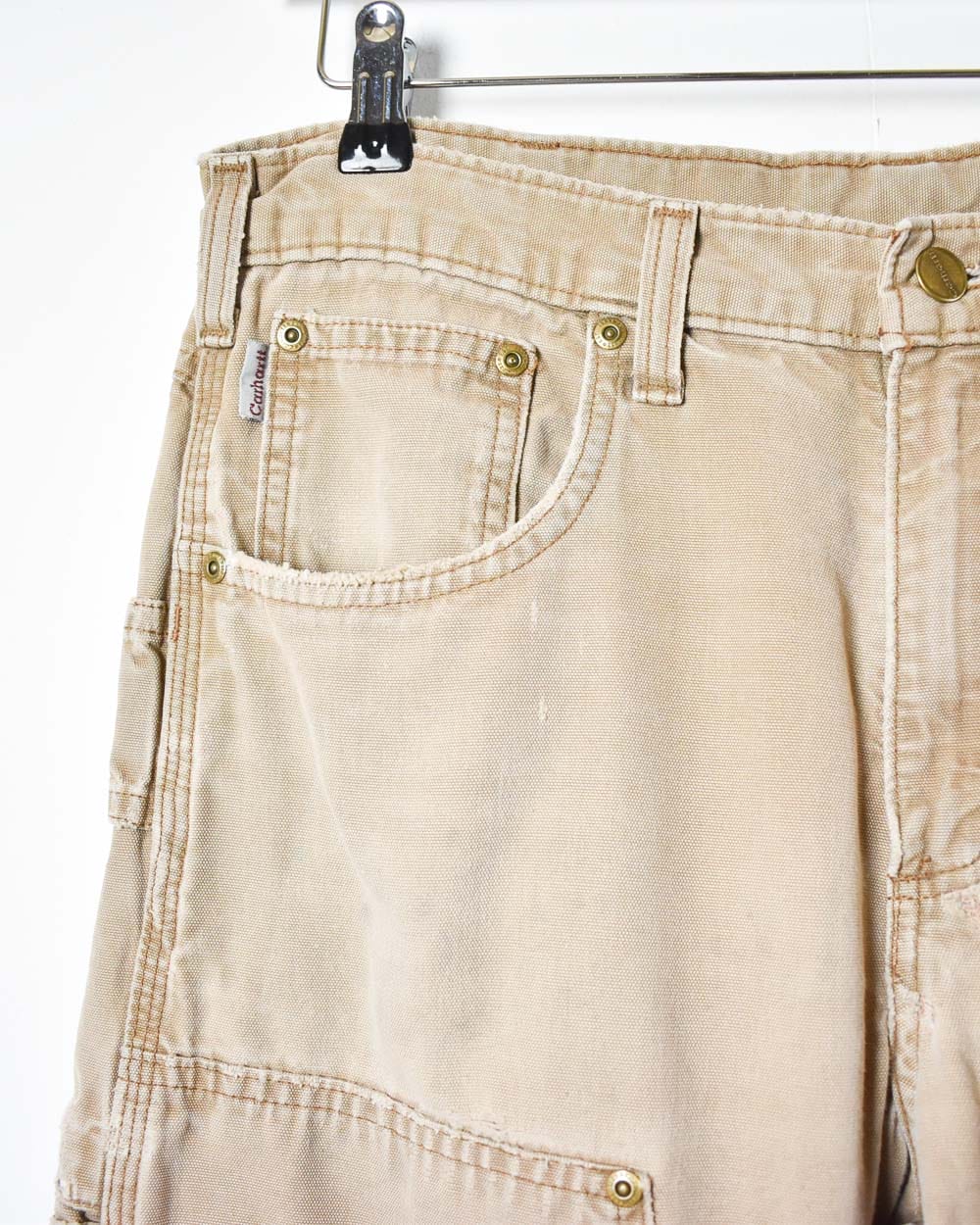 Neutral Carhartt Double Knee Carpenter Jeans - W33 L30