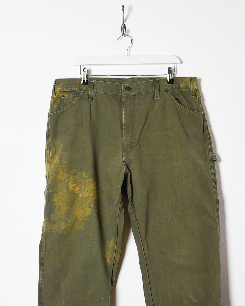 Khaki Dickies Acid Spalshed Carpenter Jeans - W38 L30