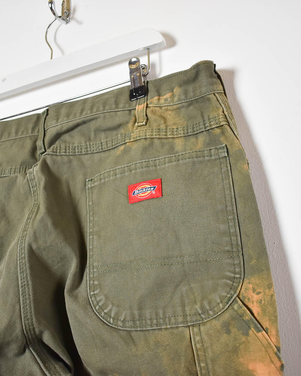 Khaki Dickies Acid Spalshed Carpenter Jeans - W38 L30