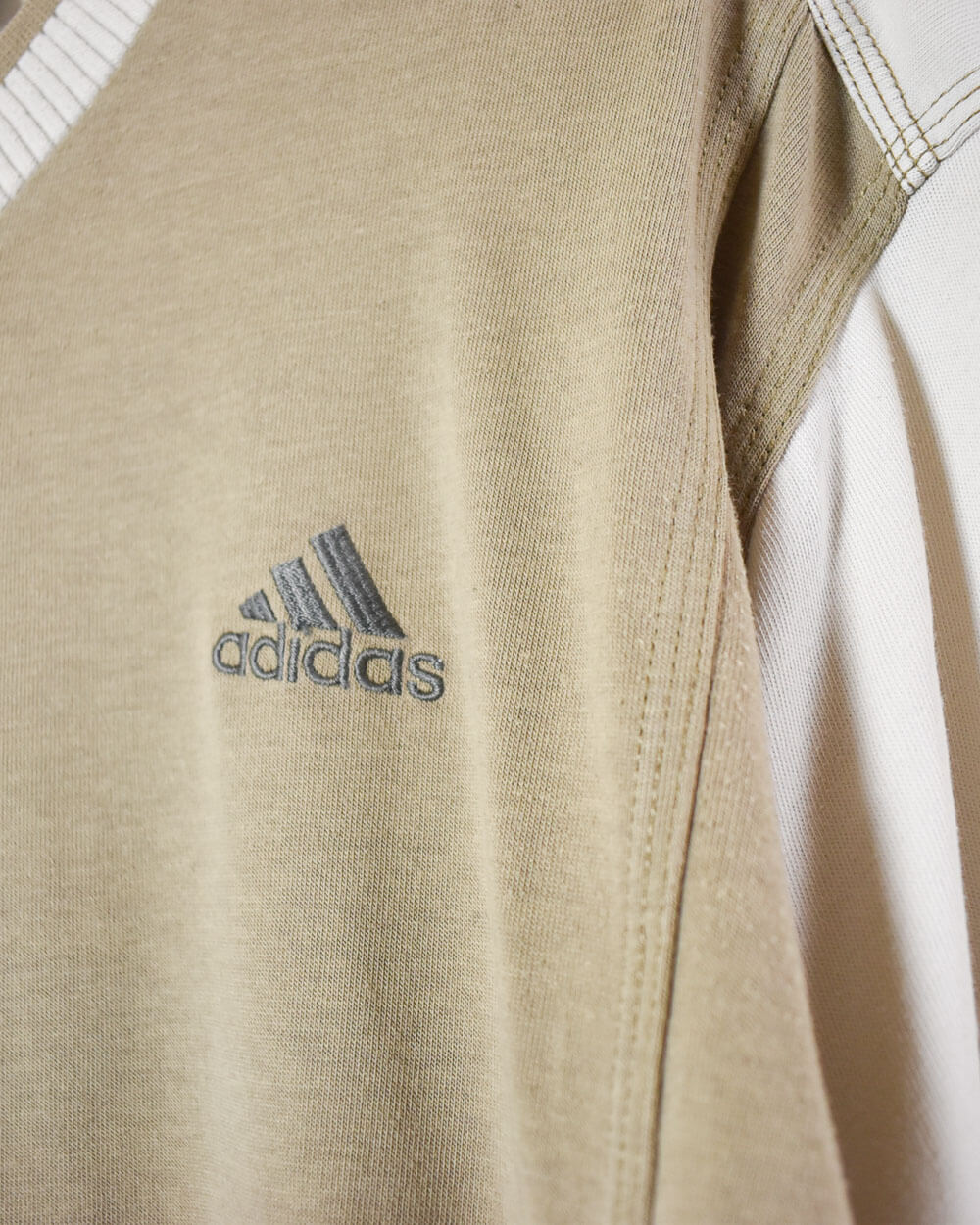 Khaki Adidas T-Shirt - X-Large